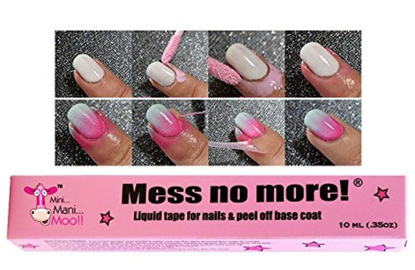 Mess no more!® Liquid tape for nails