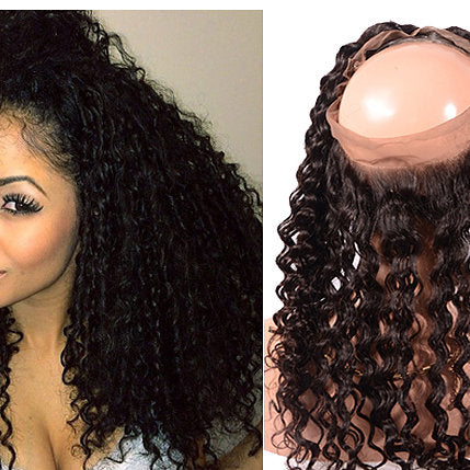 Kash 360 Lace Frontal Band Bohemian Curly-7A