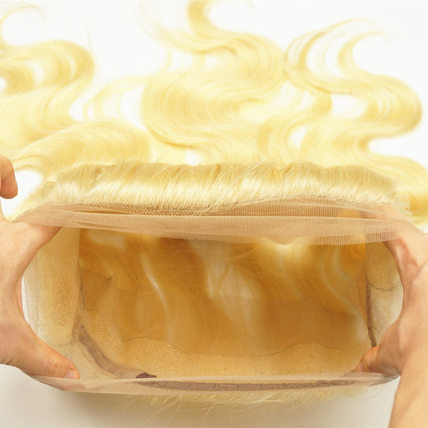 Platinum Blonde Mink Hair- 360 Lace